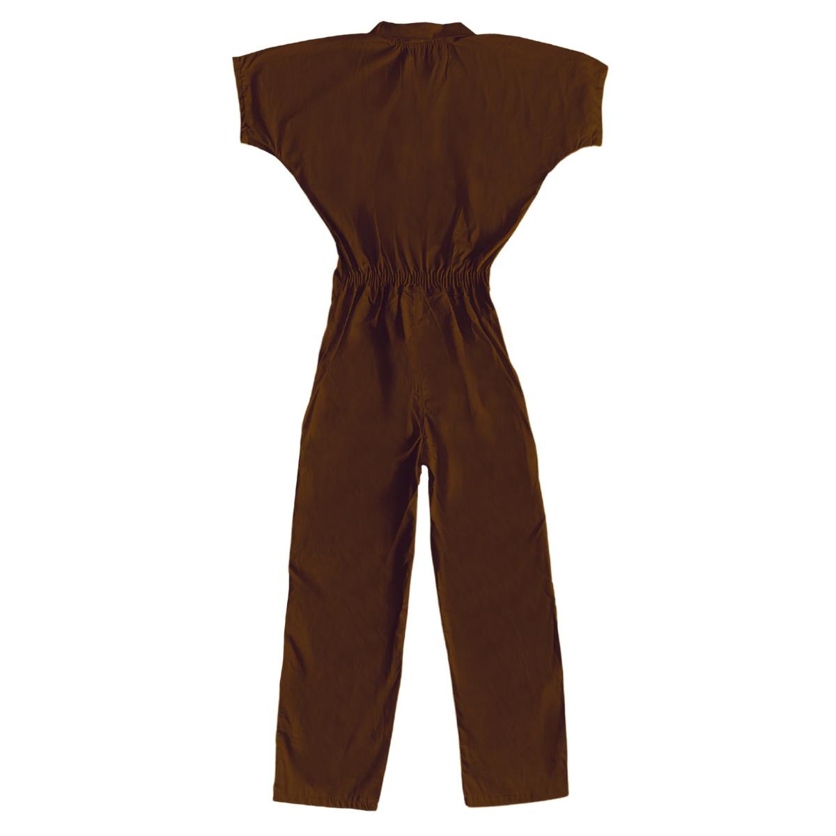 Jumpsuits, Solid Colors, With Pocket, Elastic Waistband